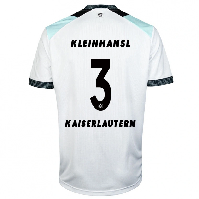 Danxen Mann Florian Kleinhansl #3 Hvit Svart Bortetrøye Drakt Trøye 2025/26 Skjorter T-Skjorte