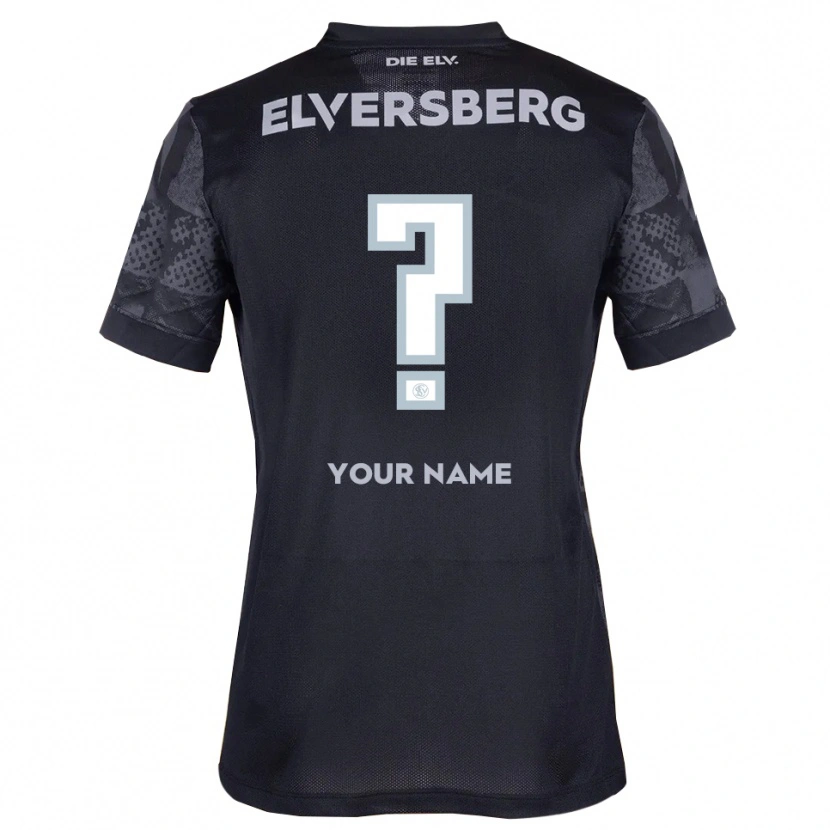 Danxen Mann Navnet Ditt #0 Svart Grå Bortetrøye Drakt Trøye 2025/26 Skjorter T-Skjorte