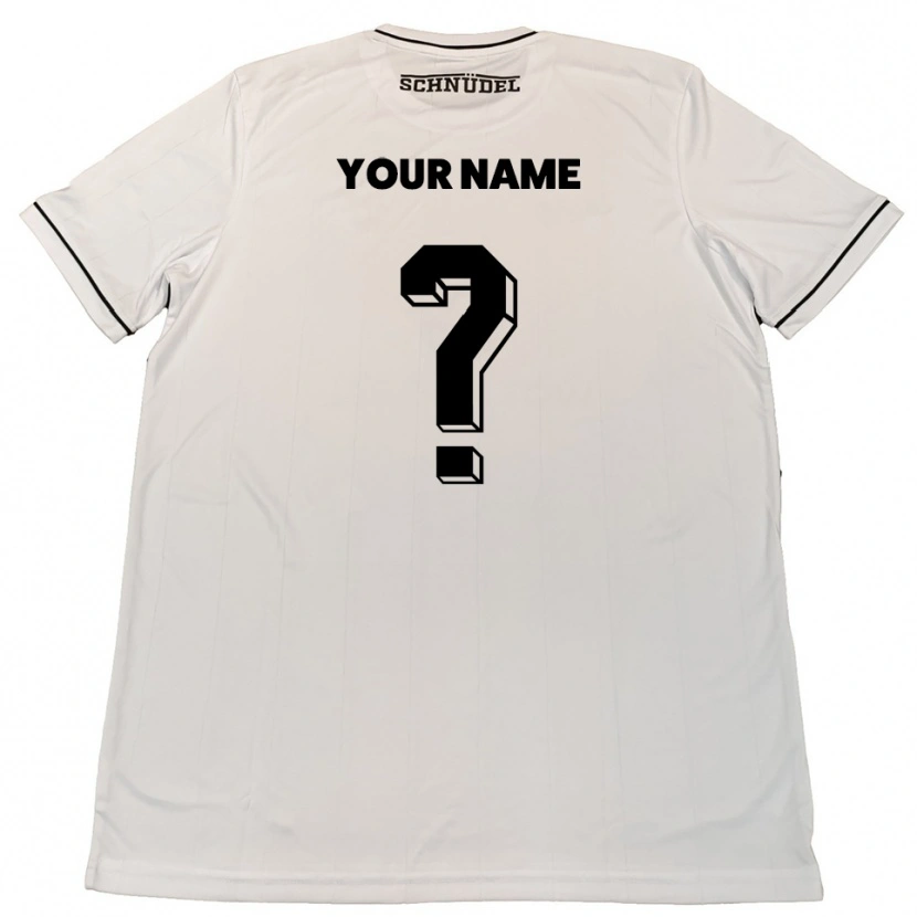 Danxen Mann Navnet Ditt #0 Hvit Svart Bortetrøye Drakt Trøye 2025/26 Skjorter T-Skjorte