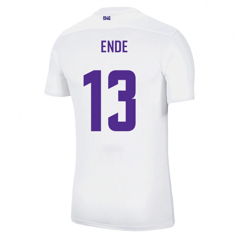 Danxen Mann Oskar Ende #13 Hvit Grønn Bortetrøye Drakt Trøye 2025/26 Skjorter T-Skjorte