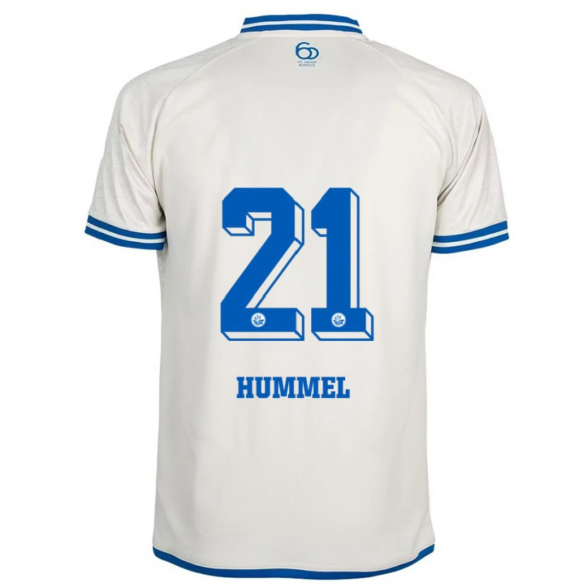 Danxen Mann David Hummel #21 Hvit Blå Bortetrøye Drakt Trøye 2025/26 Skjorter T-Skjorte