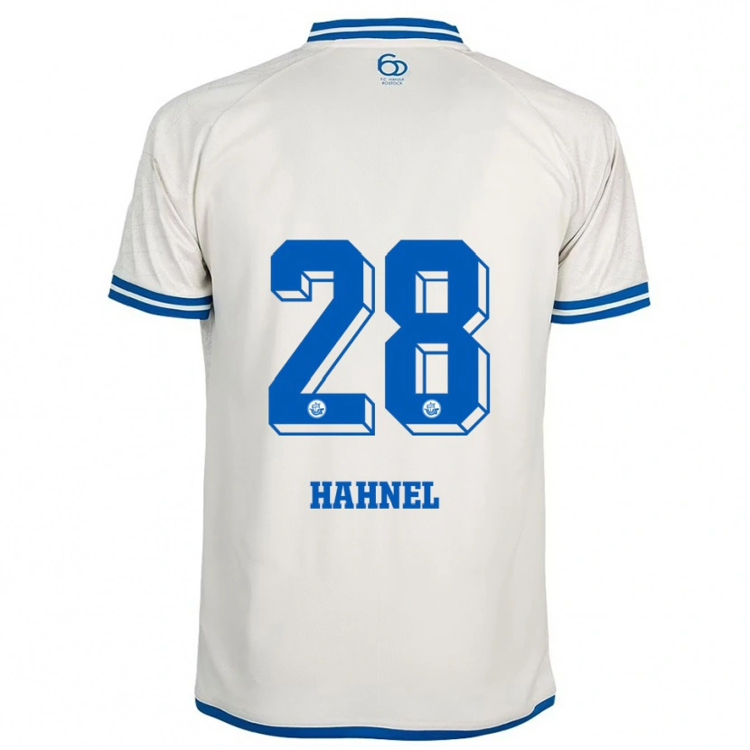 Danxen Mann Julian Hahnel #28 Hvit Blå Bortetrøye Drakt Trøye 2025/26 Skjorter T-Skjorte