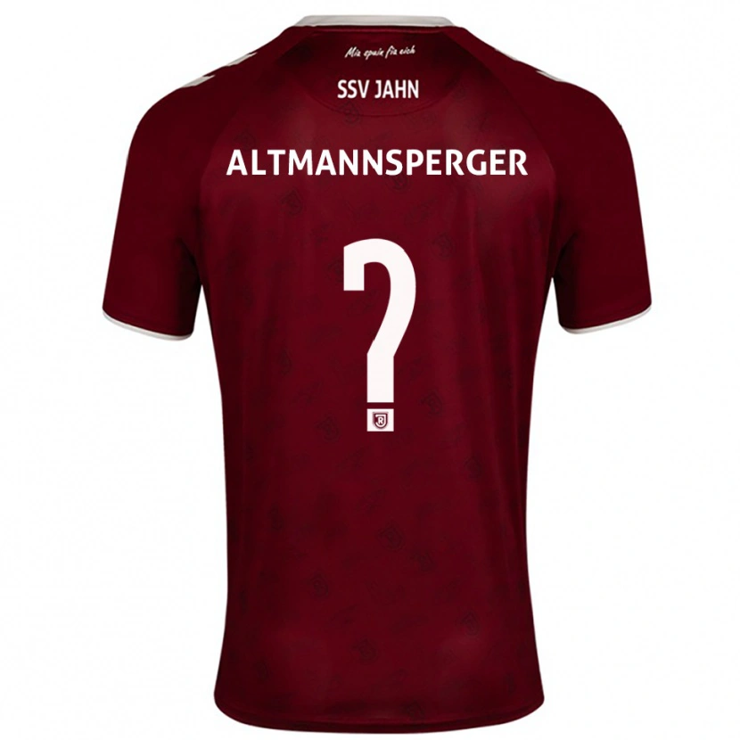 Danxen Mann Felix Altmannsperger #0 Burgunder Hvit Bortetrøye Drakt Trøye 2025/26 Skjorter T-Skjorte