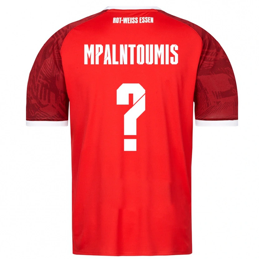 Danxen Mann Ilias Mpalntoumis #0 Rød Burgunder Hvit Bortetrøye Drakt Trøye 2025/26 Skjorter T-Skjorte
