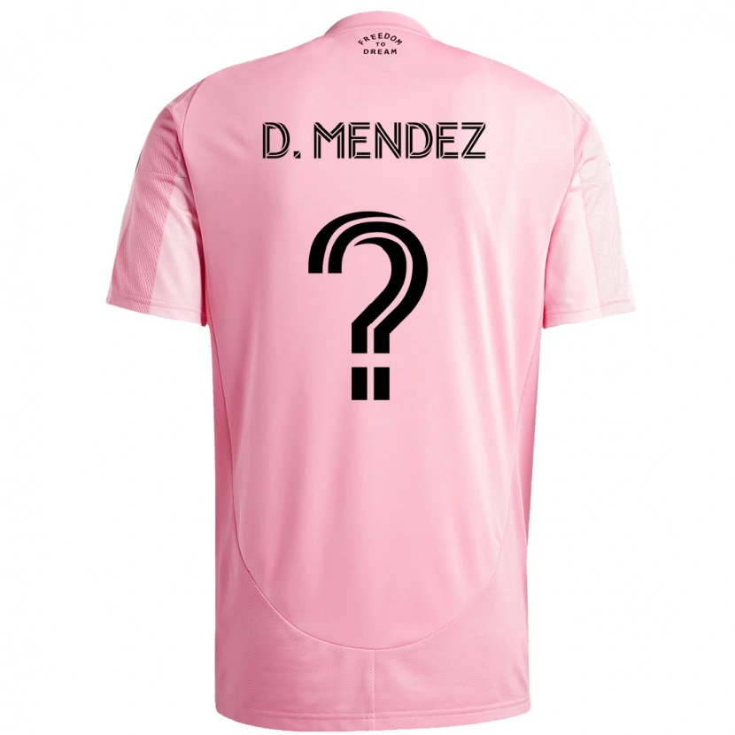 Danxen Barn Dylan Mendez #0 Rosa Svart Hjemmetrøye Drakt Trøye 2025/26 Skjorter T-Skjorte