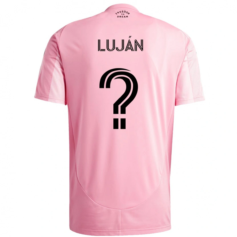 Danxen Barn Gonzalo Luján #0 Rosa Svart Hjemmetrøye Drakt Trøye 2025/26 Skjorter T-Skjorte