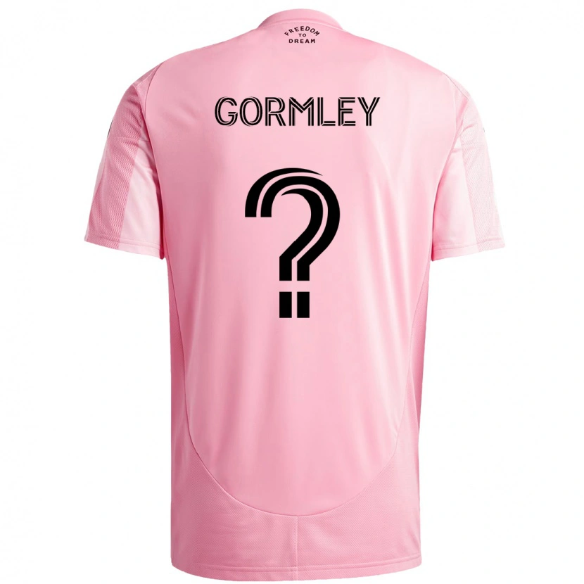Danxen Barn Sean Gormley #0 Rosa Svart Hjemmetrøye Drakt Trøye 2025/26 Skjorter T-Skjorte
