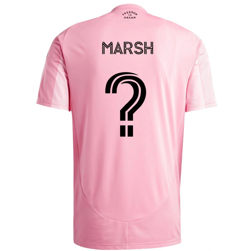 Danxen Barn Cadriano Marsh #0 Rosa Svart Hjemmetrøye Drakt Trøye 2025/26 Skjorter T-Skjorte