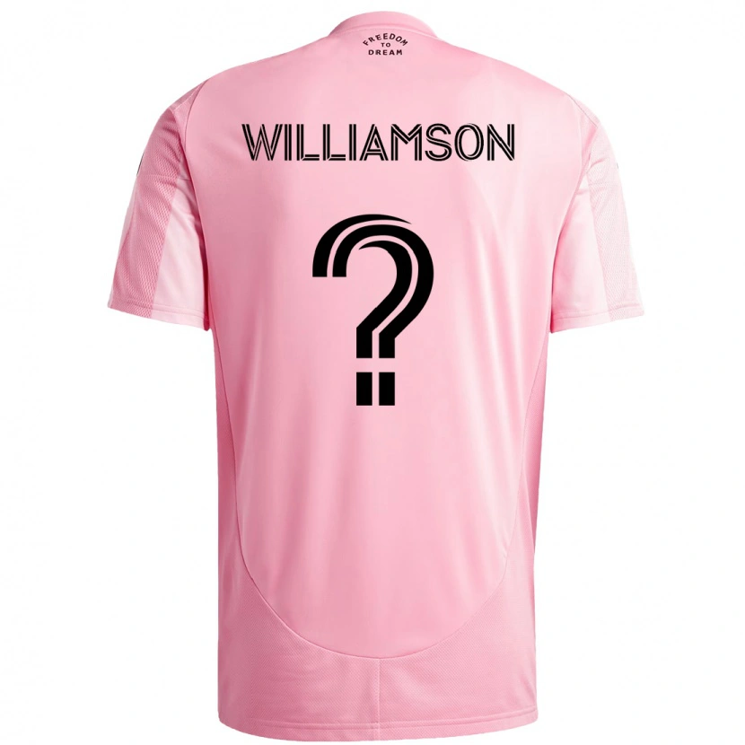 Danxen Barn Kai Williamson #0 Rosa Svart Hjemmetrøye Drakt Trøye 2025/26 Skjorter T-Skjorte