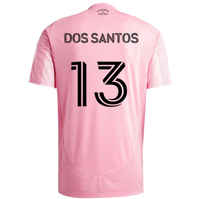 Danxen Barn Cj Dos Santos #13 Rosa Svart Hjemmetrøye Drakt Trøye 2025/26 Skjorter T-Skjorte