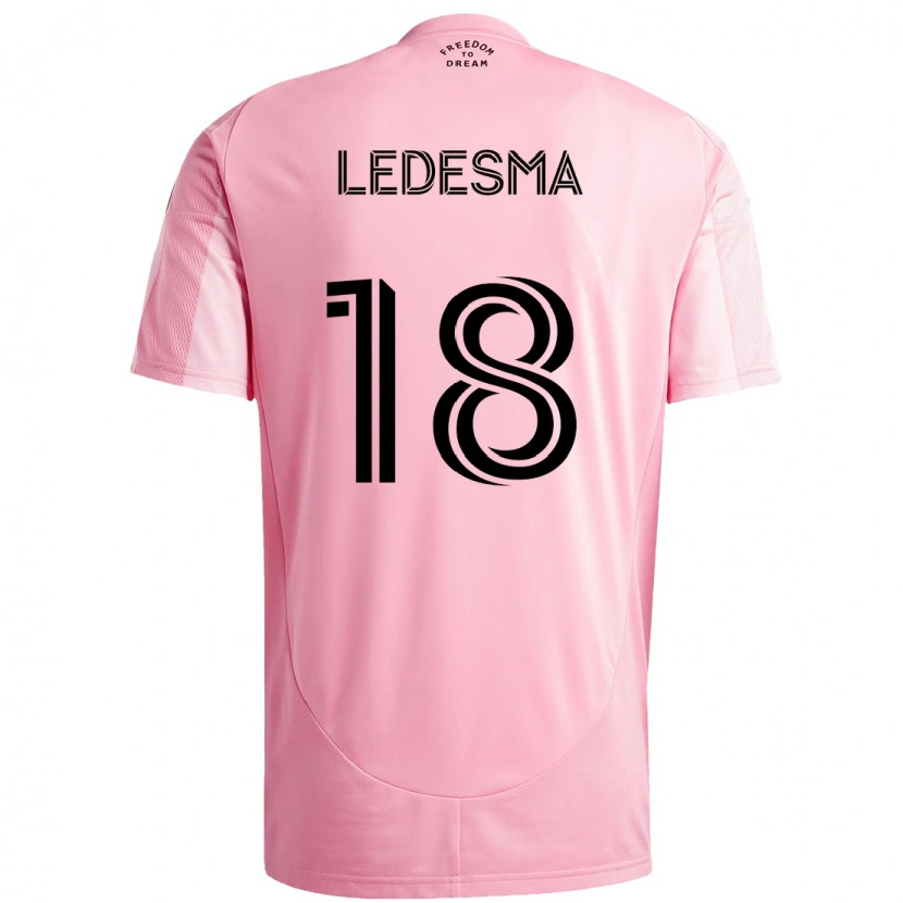 Danxen Barn Santiago Ledesma #18 Rosa Svart Hjemmetrøye Drakt Trøye 2025/26 Skjorter T-Skjorte