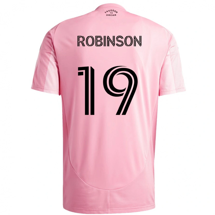 Danxen Barn Robbie Robinson #19 Rosa Svart Hjemmetrøye Drakt Trøye 2025/26 Skjorter T-Skjorte
