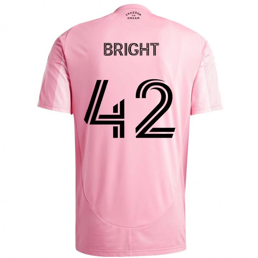 Danxen Barn Yannick Bright #42 Rosa Svart Hjemmetrøye Drakt Trøye 2025/26 Skjorter T-Skjorte