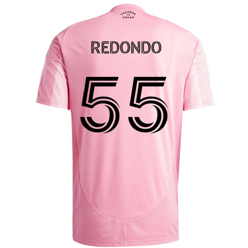 Danxen Barn Federico Redondo #55 Rosa Svart Hjemmetrøye Drakt Trøye 2025/26 Skjorter T-Skjorte