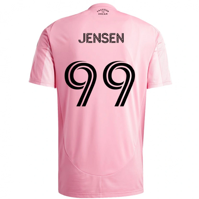 Danxen Barn Cole Jensen #99 Rosa Svart Hjemmetrøye Drakt Trøye 2025/26 Skjorter T-Skjorte
