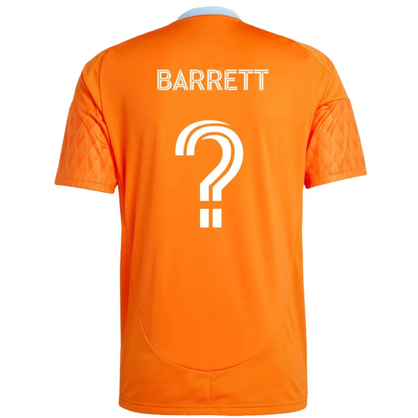Danxen Barn Daniel Barrett #0 Oransje Hvit Hjemmetrøye Drakt Trøye 2025/26 Skjorter T-Skjorte