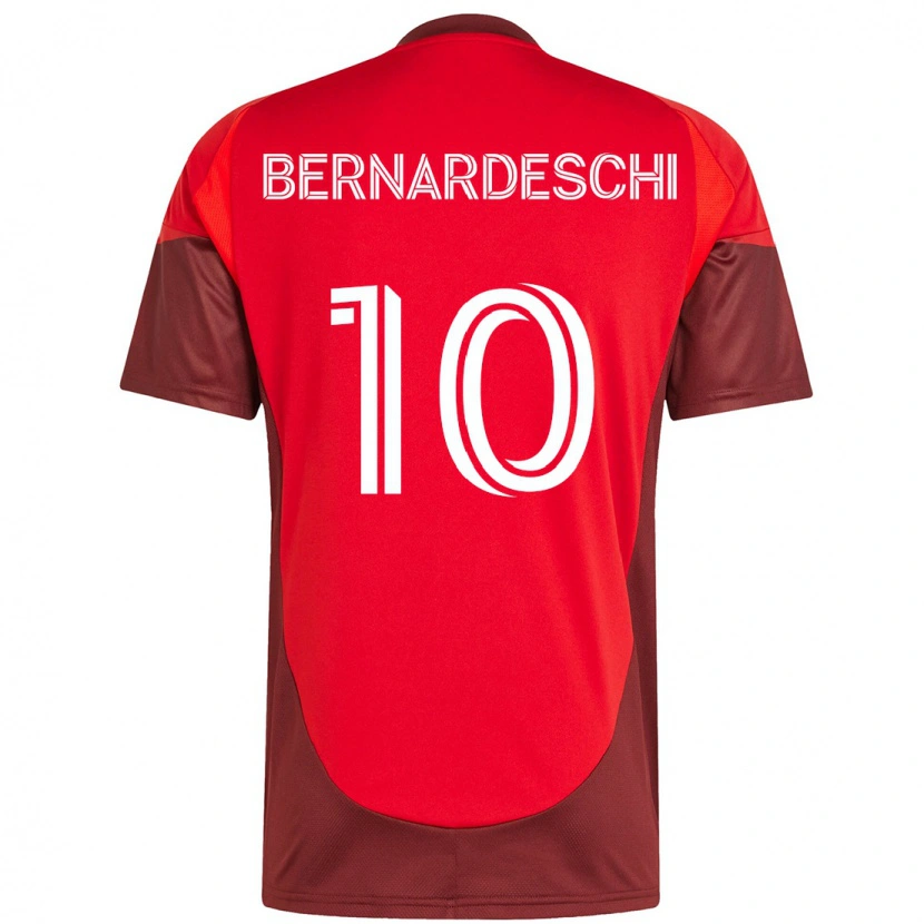 Danxen Barn Federico Bernardeschi #10 Rød Hvit Hjemmetrøye Drakt Trøye 2025/26 Skjorter T-Skjorte