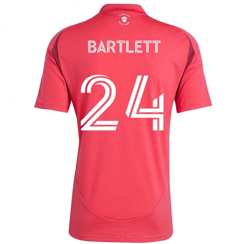 Danxen Barn Lucas Bartlett #24 Magenta Hvit Hjemmetrøye Drakt Trøye 2025/26 Skjorter T-Skjorte