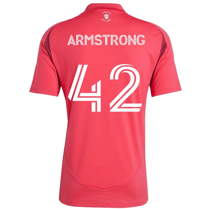 Danxen Barn Ezra Armstrong #42 Magenta Hvit Hjemmetrøye Drakt Trøye 2025/26 Skjorter T-Skjorte