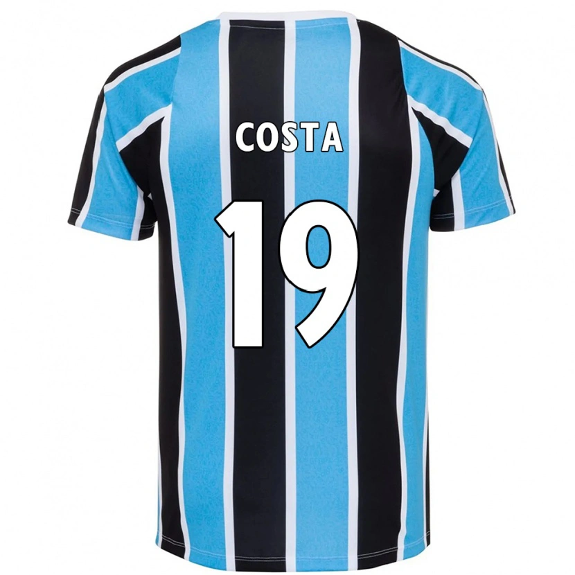 Danxen Barn Diego Costa #19 Blå Svart Hvit Hjemmetrøye Drakt Trøye 2025/26 Skjorter T-Skjorte