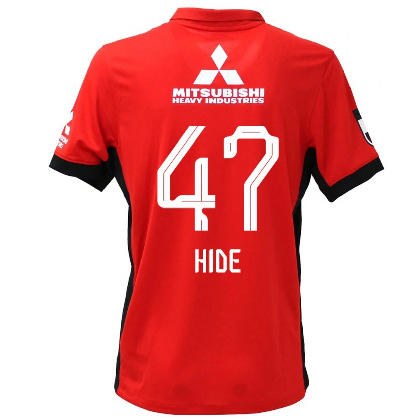 Danxen Barn Hidetoshi Takeda #47 Rød Hvit Hjemmetrøye Drakt Trøye 2025/26 Skjorter T-Skjorte