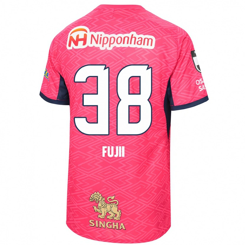 Danxen Barn Ryuya Fujii #38 Sakura Rosa Hvit Hjemmetrøye Drakt Trøye 2025/26 Skjorter T-Skjorte