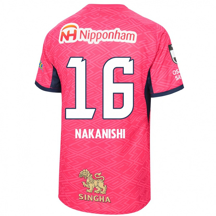 Danxen Barn Fuu Nakanishi #16 Sakura Rosa Hvit Hjemmetrøye Drakt Trøye 2025/26 Skjorter T-Skjorte