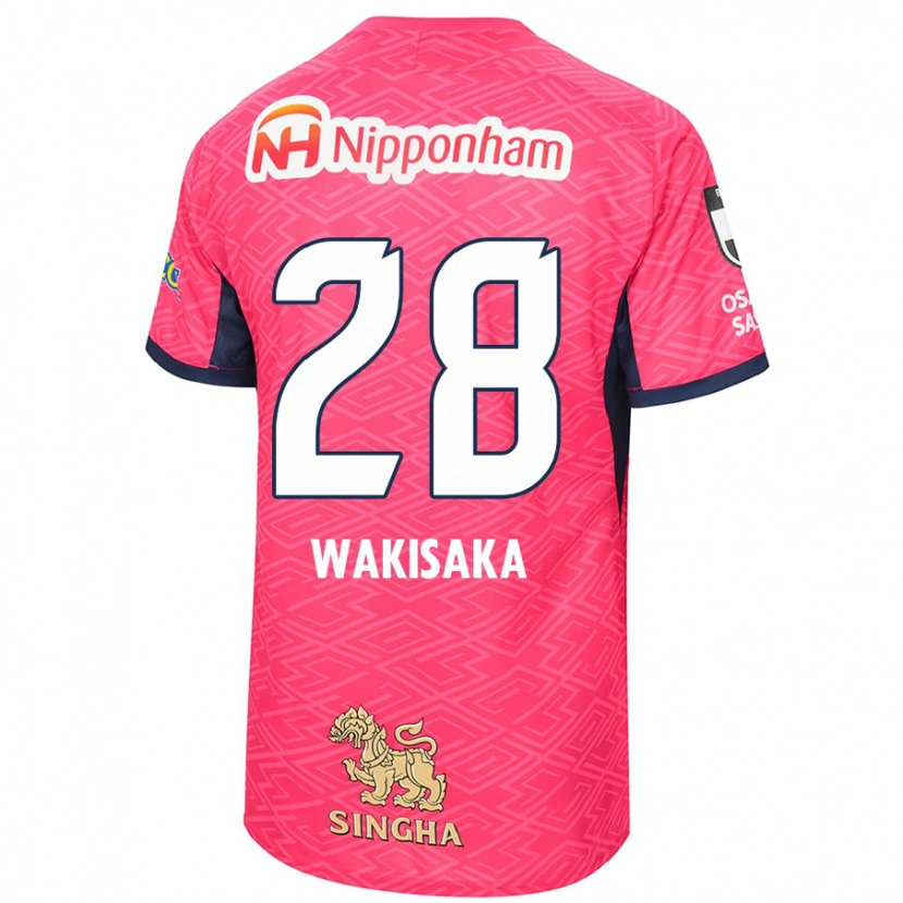 Danxen Barn Reina Wakisaka #28 Sakura Rosa Hvit Hjemmetrøye Drakt Trøye 2025/26 Skjorter T-Skjorte