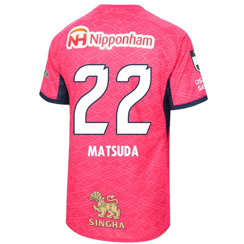 Danxen Barn Riki Matsuda #22 Sakura Rosa Hvit Hjemmetrøye Drakt Trøye 2025/26 Skjorter T-Skjorte