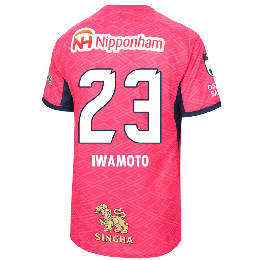 Danxen Barn Marino Iwamoto #23 Sakura Rosa Hvit Hjemmetrøye Drakt Trøye 2025/26 Skjorter T-Skjorte