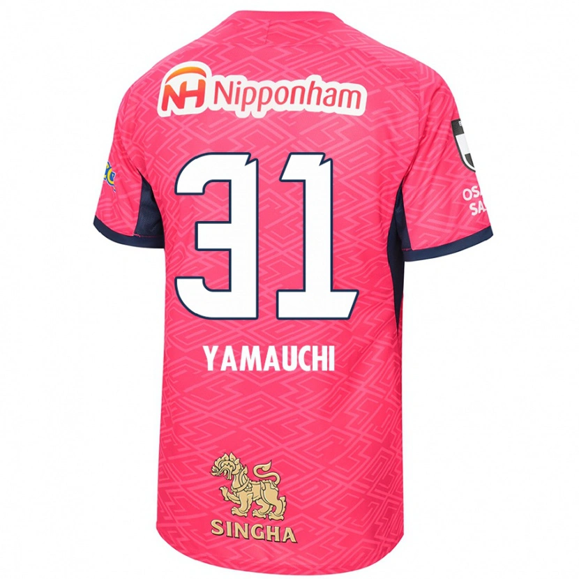 Danxen Barn Hirofumi Yamauchi #31 Sakura Rosa Hvit Hjemmetrøye Drakt Trøye 2025/26 Skjorter T-Skjorte