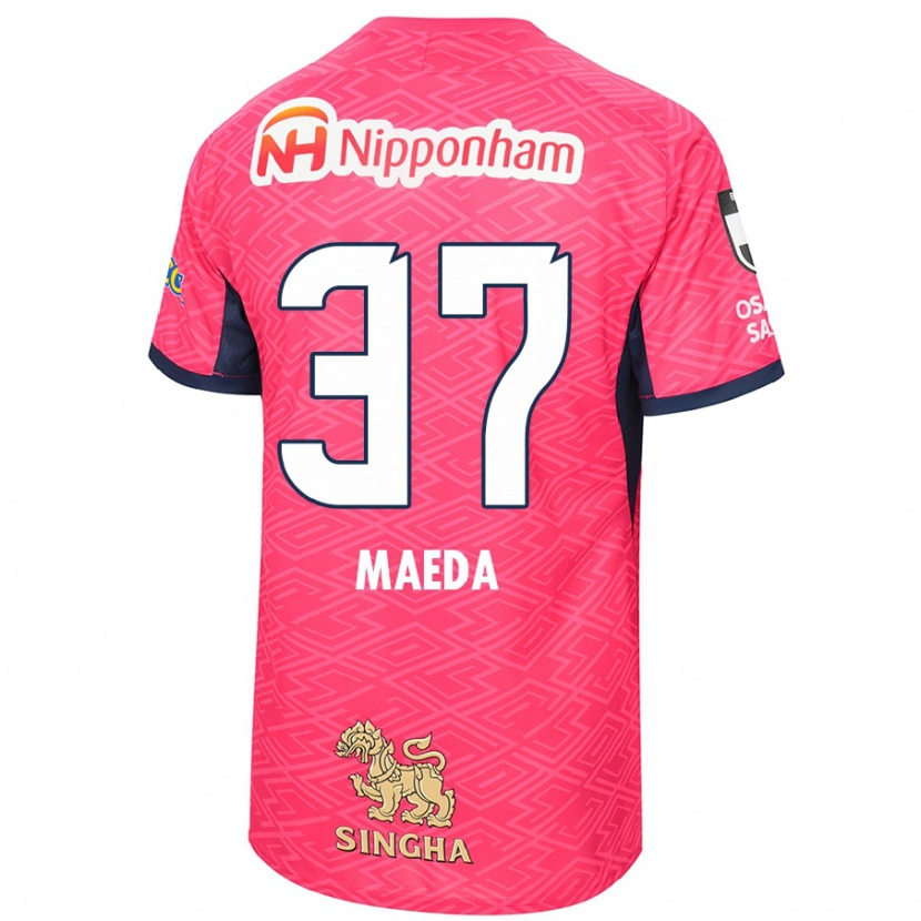 Danxen Barn Ryudai Maeda #37 Sakura Rosa Hvit Hjemmetrøye Drakt Trøye 2025/26 Skjorter T-Skjorte