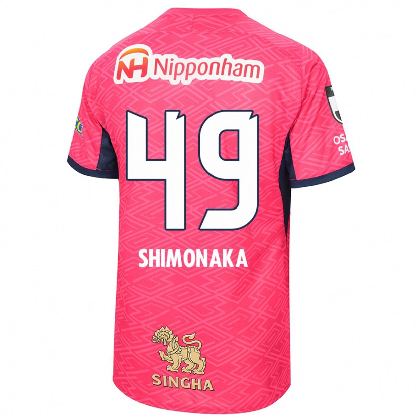 Danxen Barn Ryoga Shimonaka #49 Sakura Rosa Hvit Hjemmetrøye Drakt Trøye 2025/26 Skjorter T-Skjorte