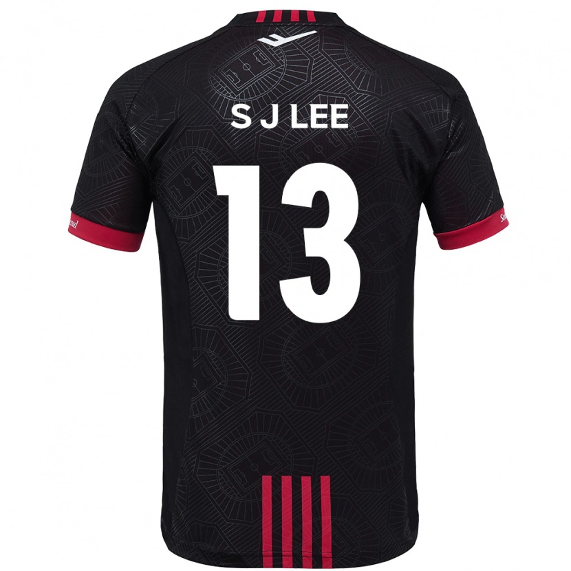 Danxen Barn Seo-Jun Lee #13 Svart Rød Hjemmetrøye Drakt Trøye 2025/26 Skjorter T-Skjorte