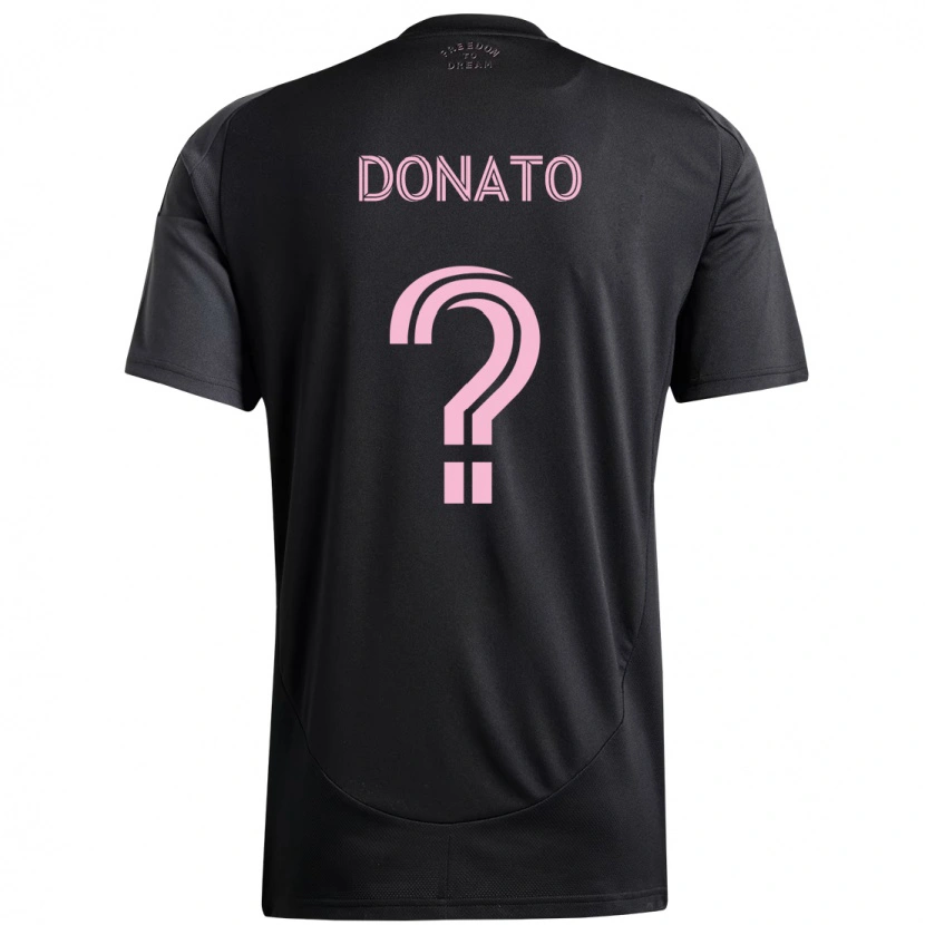Danxen Barn Benjamin Donato #0 Svart Rosa Bortetrøye Drakt Trøye 2025/26 Skjorter T-Skjorte