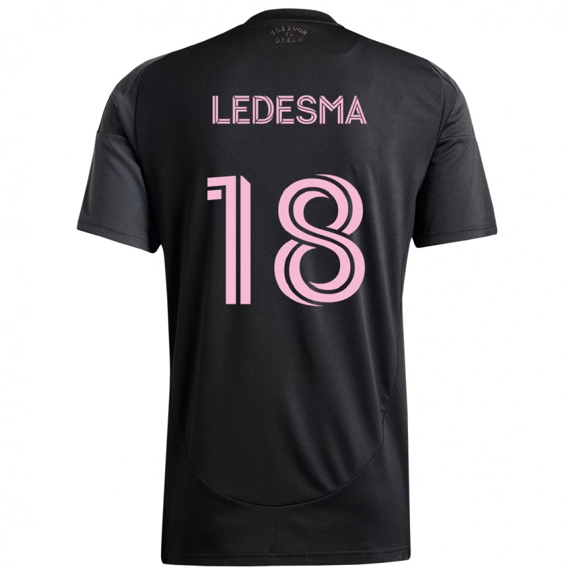 Danxen Barn Santiago Ledesma #18 Svart Rosa Bortetrøye Drakt Trøye 2025/26 Skjorter T-Skjorte