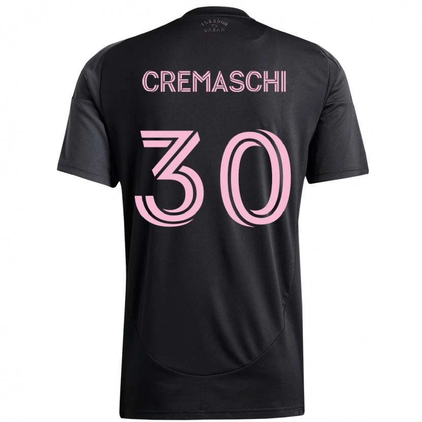 Danxen Barn Benja Cremaschi #30 Svart Rosa Bortetrøye Drakt Trøye 2025/26 Skjorter T-Skjorte