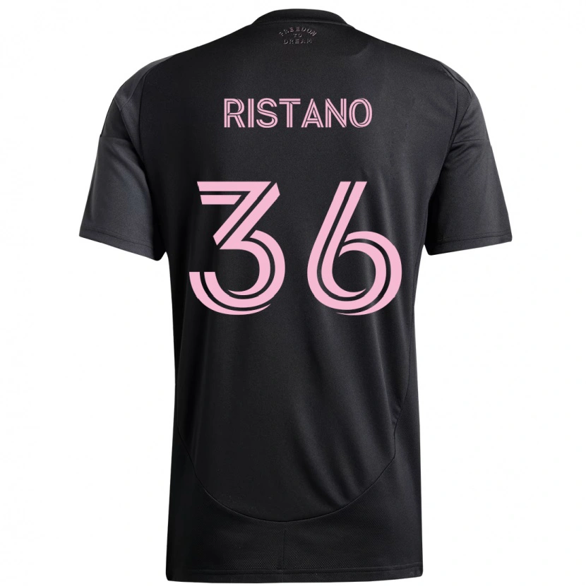 Danxen Barn Alejo Ristano #36 Svart Rosa Bortetrøye Drakt Trøye 2025/26 Skjorter T-Skjorte