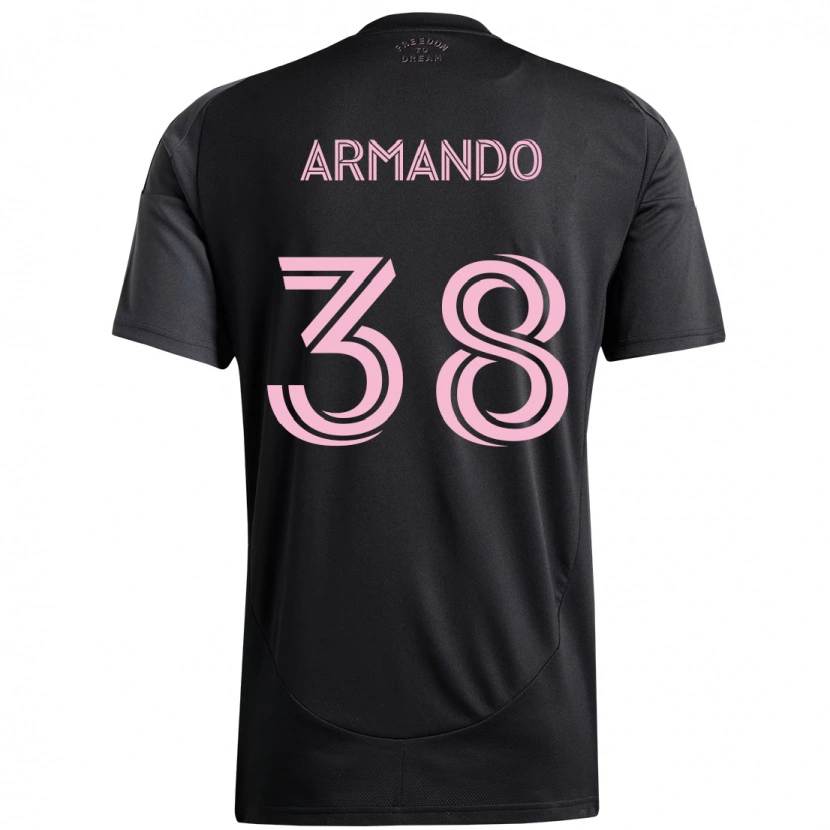 Danxen Barn Máximo Armando #38 Svart Rosa Bortetrøye Drakt Trøye 2025/26 Skjorter T-Skjorte