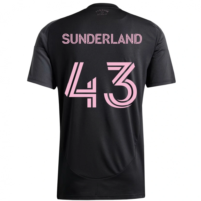 Danxen Barn Lawson Sunderland #43 Svart Rosa Bortetrøye Drakt Trøye 2025/26 Skjorter T-Skjorte