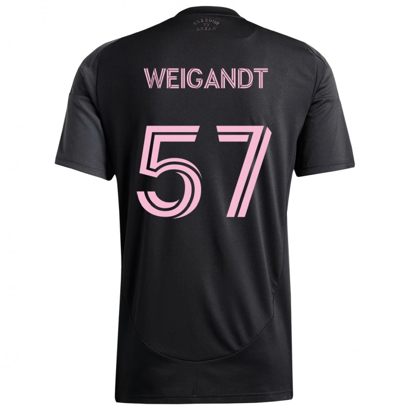 Danxen Barn Marcelo Weigandt #57 Svart Rosa Bortetrøye Drakt Trøye 2025/26 Skjorter T-Skjorte