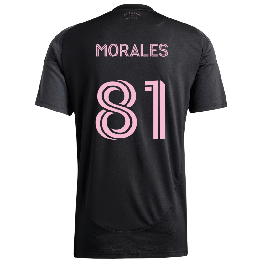Danxen Barn Santiago Morales #81 Svart Rosa Bortetrøye Drakt Trøye 2025/26 Skjorter T-Skjorte