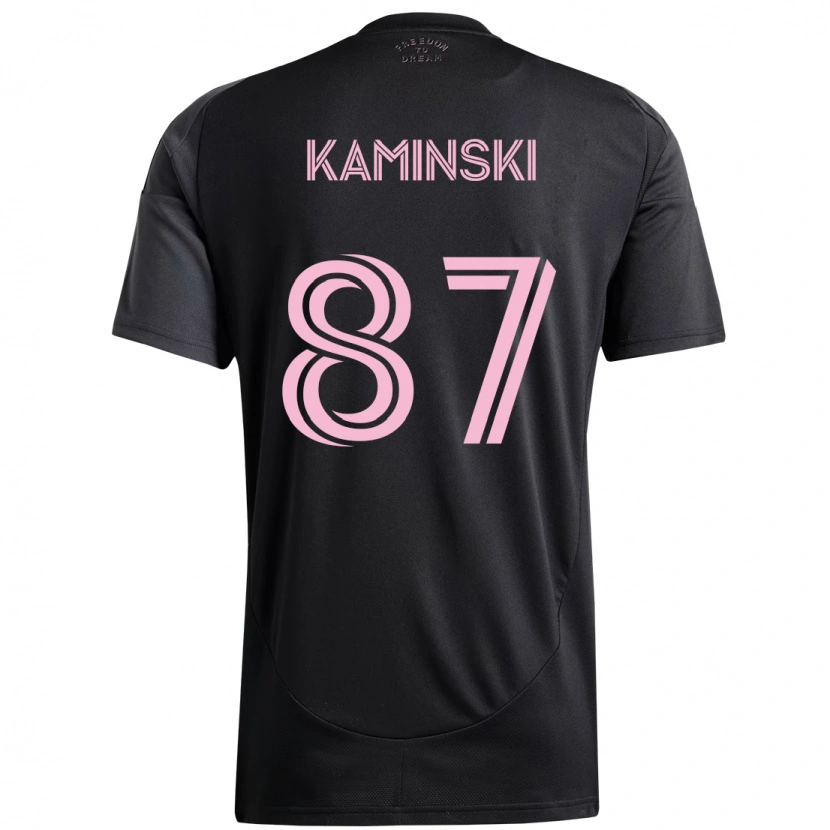 Danxen Barn Brett Kaminski #87 Svart Rosa Bortetrøye Drakt Trøye 2025/26 Skjorter T-Skjorte