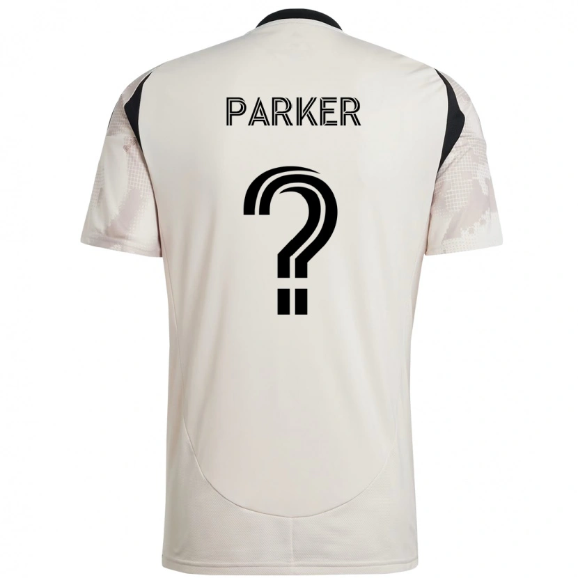 Danxen Barn Tim Parker #0 Beige Svart Bortetrøye Drakt Trøye 2025/26 Skjorter T-Skjorte