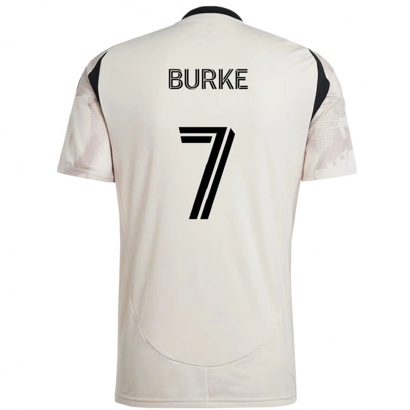 Danxen Barn Cory Burke #7 Beige Svart Bortetrøye Drakt Trøye 2025/26 Skjorter T-Skjorte
