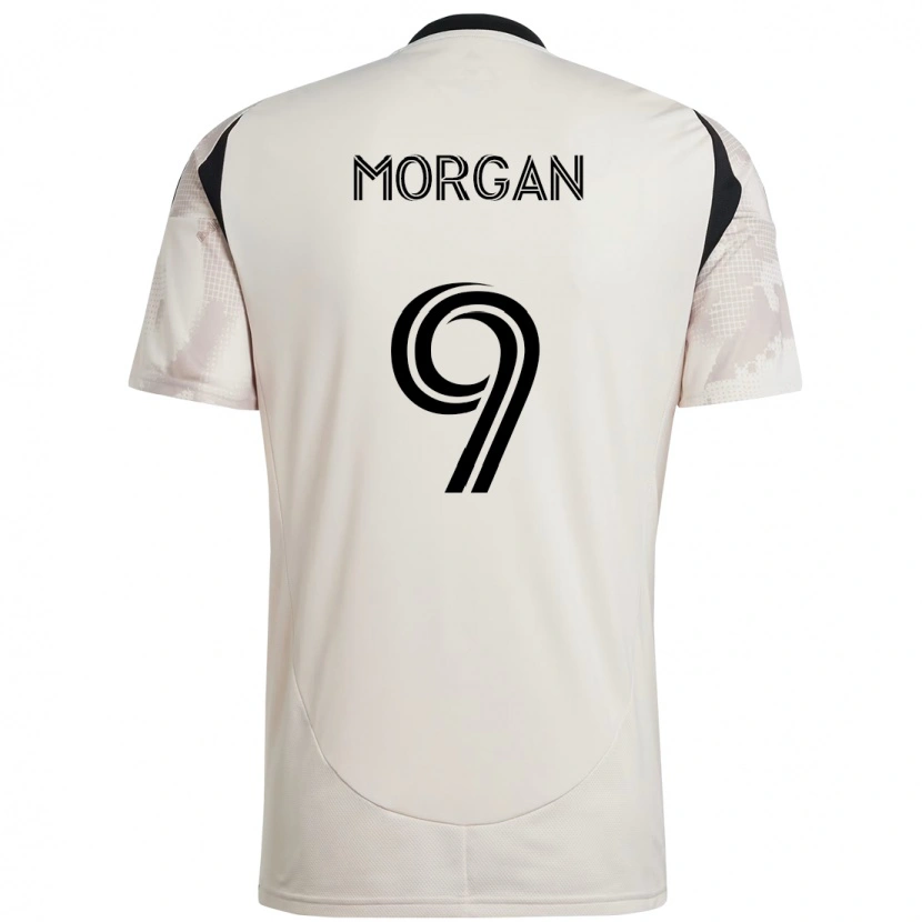 Danxen Barn Lewis Morgan #9 Beige Svart Bortetrøye Drakt Trøye 2025/26 Skjorter T-Skjorte