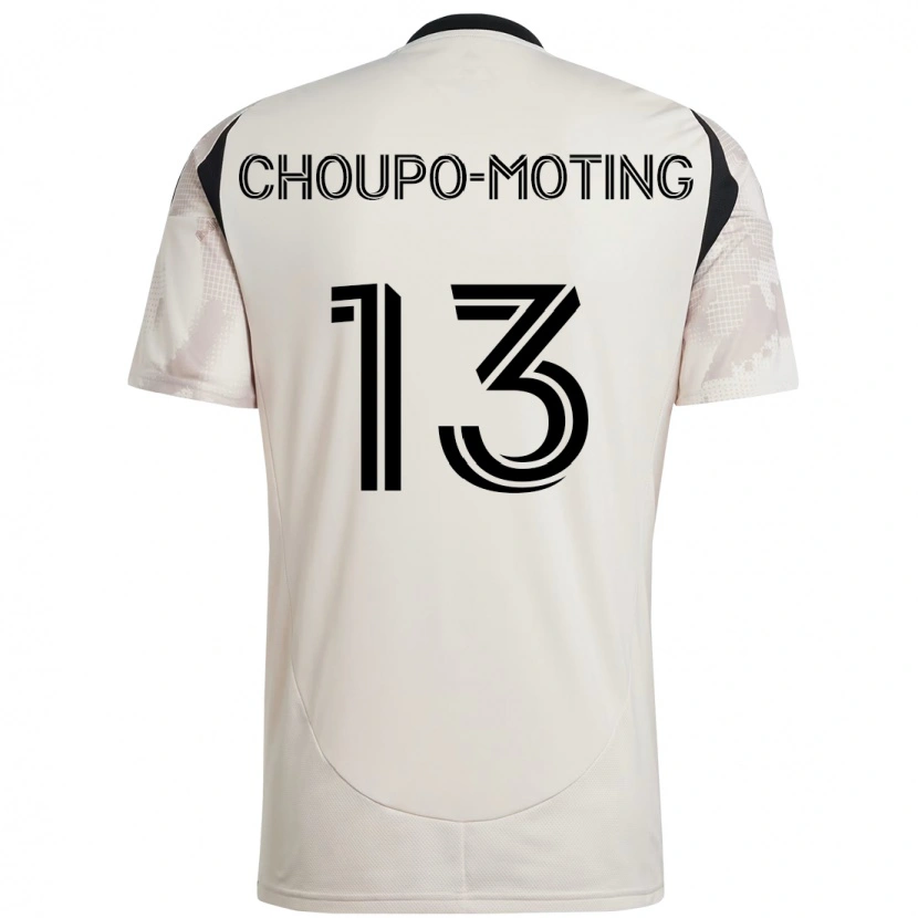 Danxen Barn Eric-Maxim Choupo-Moting #13 Beige Svart Bortetrøye Drakt Trøye 2025/26 Skjorter T-Skjorte