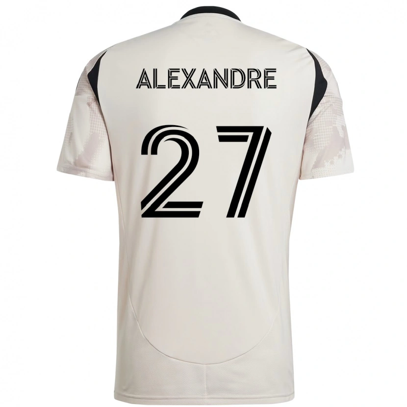 Danxen Barn Davi Alexandre #27 Beige Svart Bortetrøye Drakt Trøye 2025/26 Skjorter T-Skjorte