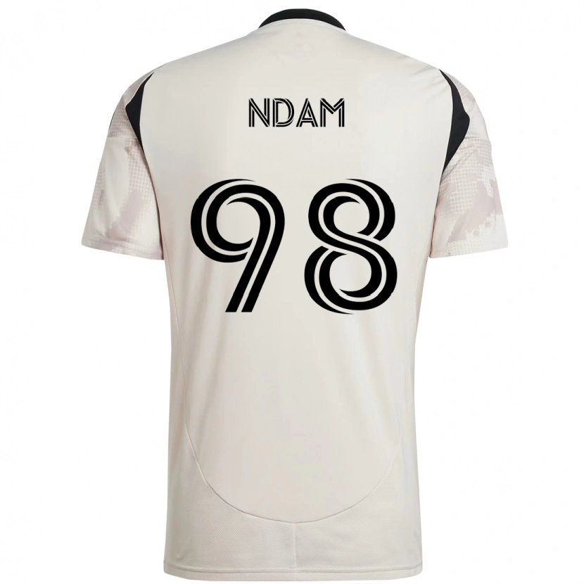 Danxen Barn Hassan Ndam #98 Beige Svart Bortetrøye Drakt Trøye 2025/26 Skjorter T-Skjorte
