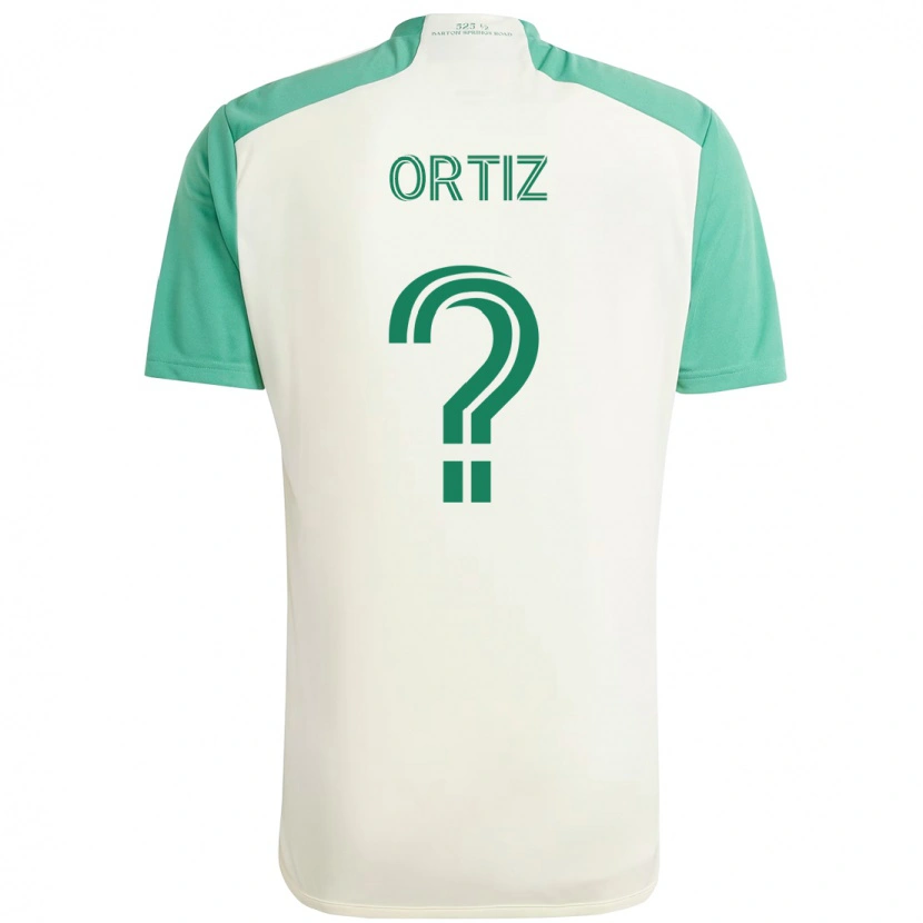 Danxen Barn Viggo Ortiz #0 Hvit Grønn Bortetrøye Drakt Trøye 2025/26 Skjorter T-Skjorte